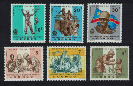 DR Congo Congolese Army 6v First Issue 1965 MNH SG#593-602 MI#246-251 - Mint/hinged