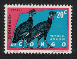 DR Congo Crested Guineafowl Birds 20c 1962 MNH SG#469 - Mint/hinged