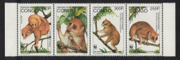 Congo WWF Golden Potto Strip Of 4v 1997 MNH MI#1504-1507 Sc#1134 A-d - Nuovi