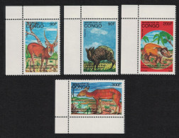 Congo Wild Animals 4v Corners 1997 MNH MI#1508-1511 - Mint/hinged