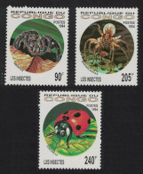 Congo Spiders Insects 3v 1994 MNH MI#1417-19 Sc#1075-1077 - Mint/hinged