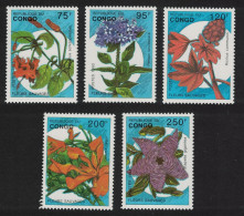 Congo Flowers 5v 1993 MNH SG#1375-1379 MI#1387-1391 - Nuovi
