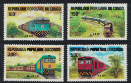 Congo Locomotives 4v 1984 MNH SG#954-957 MI#963-966 - Mint/hinged