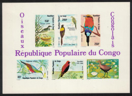 Congo Moorhen Wagtail Sunbird Birds IMPERF De-Luxe RAR 1980 MNH SG#MS767 - Ungebraucht