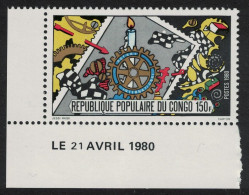 Congo Rotary International Corner Date 1980 MNH SG#722 - Nuovi