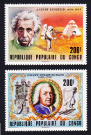 Congo Einstein Bach Personalities Space Mission 'Apollo' 2v 1979 MNH SG#686-687 MI#696-97 Sc#511-512 - Mint/hinged