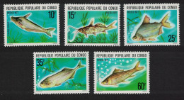 Congo Freshwater Fish 5v 1977 MNH SG#554-558 - Nuovi