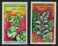 Congo Flowers 2v 1963 MNH SG#28-29 - Ungebraucht