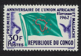 Congo Flag Union Of African And Malagasy States 1962 MNH SG#25 - Mint/hinged