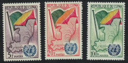 Congo Admission Into UNO 3v 1961 MNH SG#6-8 - Ungebraucht