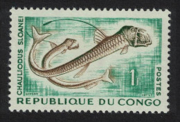 Congo Fish Sloan's Viperfish 'Hauliodus Sloanei' 1f 1961 MNH SG#14 - Neufs