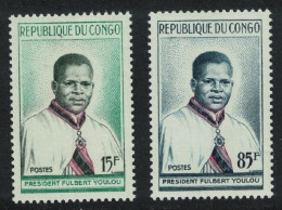 Congo President Youlou 2v 1960 MNH SG#4-5 - Ungebraucht