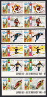 Comoro Is. Winter Olympic Games Innsbruck 6v Imperf Pairs 1976 MNH MI#266-271B - Comores (1975-...)