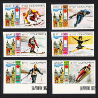 Comoro Is. Winter Olympic Games Innsbruck 6v Imperf 1976 MNH MI#266-271B - Comores (1975-...)