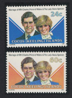 Cocos (Keeling) Is. Charles And Diana Royal Wedding 2v 1981 MNH SG#70-71 Sc#72-74 - Cocos (Keeling) Islands