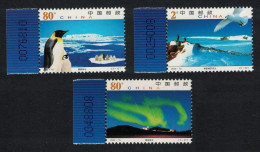 China Penguin Sheathbill Bird Antarctica Control Numbers 2002 MNH SG#4736-4738 - Unused Stamps