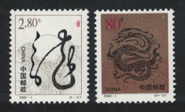 China Chinese New Year Of The Dragon 2v 2000 MNH SG#4466-4467 - Unused Stamps