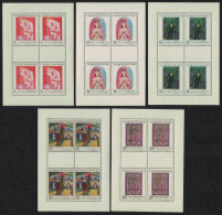 Czechoslovakia Art Paintings 5th Series 5v Sheetlets 1970 MNH SG#1914-1918 - Unused Stamps