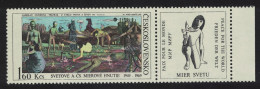 Czechoslovakia 'Peace' Painting By L. Gudernaf Peace Movement Label 1969 MNH SG#1820 - Unused Stamps