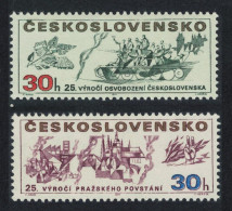 Czechoslovakia Liberation Of Czechoslovakia 2v 1970 MNH SG#1890-1891 - Ungebraucht