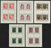 Czechoslovakia Art Paintings 5th Series 5v Sheetlets Def 1970 SG#1914-1918 - Unused Stamps