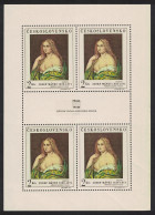 Czechoslovakia 'Josefina' Painting By Josef Manes Sheetlet 1968 MNH SG#1753 - Neufs