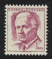 Czechoslovakia President Svoboda 1Kr 1968 MNH SG#1739a - Unused Stamps