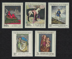 Czechoslovakia Art Paintings 3rd Series 5v 1968 MNH SG#1790-1794 MI#1839-1843 - Unused Stamps