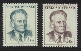 Czechoslovakia President Novotny 2v 1967 MNH SG#1704-1705 - Unused Stamps