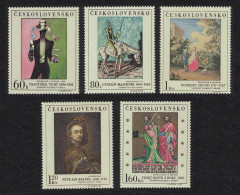 Czechoslovakia Art Paintings 2nd Series 5v 1967 MNH SG#1699-1703 - Unused Stamps