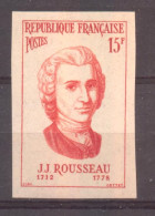 Série Personnages Célèbres étrangers Rousseau YT 1084 De 1956  Trace Charnière - Zonder Classificatie