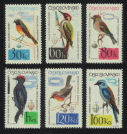 Czechoslovakia Birds 6v Def 1964 SG#1446-1451 - Unused Stamps