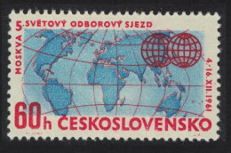 Czechoslovakia Fifth WFTU Congress Moscow 1961 MNH SG#1266 - Ungebraucht
