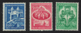 Czechoslovakia Third Five Year Plan 2nd Issue 3v 1961 MNH SG#1198-1200 - Unused Stamps