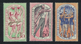 Czechoslovakia Sport National Spartacist Games 3v 1960 MNH SG#1160-1162 - Unused Stamps