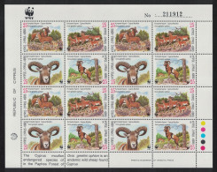 Cyprus WWF Mouflon Sheetlet Of 4 Sets 1998 MNH SG#941-944 MI#914-917 Sc#920-923 - Neufs