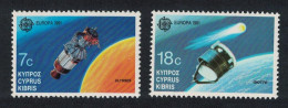 Cyprus Giotto Ulysses Satellites Europa In Space 2v 1991 MNH SG#798-799 - Nuovi
