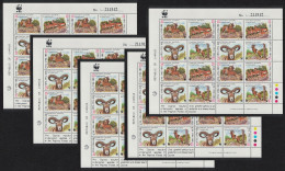 Cyprus WWF Mouflon 5 Sheetlets [A] 1998 MNH SG#941-944 MI#914-917 Sc#920-923 - Nuovi