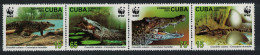 Caribic WWF Crocodile Strip Of 4v 2003 MNH SG#4692-4695 MI#4553-4556 Sc#4342-4345 - Nuovi