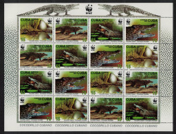 Caribic WWF Crocodile Sheetlet Of 4 Sets 2003 MNH SG#4692-4695 MI#4553-4556 Sc#4342-4345 - Neufs