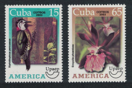 Caribic Woodpecker Bird Orchid UPAEP 2v 2003 MNH SG#4696-4697 - Nuevos