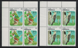 Caribic Birds Environmental Protection 2v Corner Blocks Of 4 1995 MNH SG#4021-4022 MI#3876-3877 - Ungebraucht