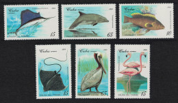 Caribic Fish Pelicans Flamingo Birds Caribbean Animals 6v 1994 MNH SG#3926-3931 - Ongebruikt