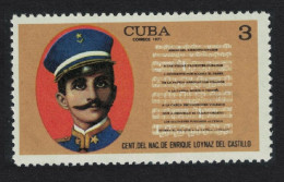 Caribic Enrique Loynaz Del Castillo Composer 1971 MNH SG#1858 - Unused Stamps