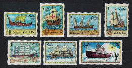 Caribic Maritime History Ships Through The Ages 7v 1972 MNH SG#1978-1984 - Neufs