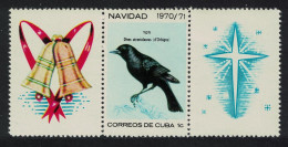Caribic Blackbird Christmas Birds 2 Labels 1970 MNH SG#1810 - Nuovi