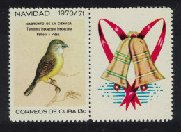 Caribic Zapata Sparrow Christmas Birds Label 1970 MNH SG#1812 - Unused Stamps
