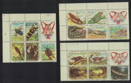 Caribic Animals Insects Reptiles Snakes Christmas 3 Blocks 1962 MNH SG#1052-575 MI#820-834 - Nuevos