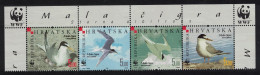 Croatia Birds WWF Little Tern Strip Of 4v WWF Logo 2006 MNH SG#854-857 MI#774-777 Sc#621 A-d - Croatie