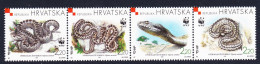 Croatia WWF Orsini's Viper Strip Of 4v 1999 MNH SG#581-584 MI#500-503 Sc#391 A-d - Croatia